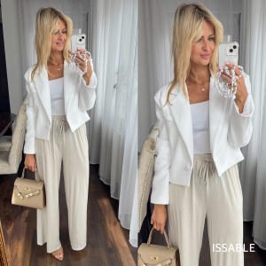 Marynarka krótka  BASIC biała