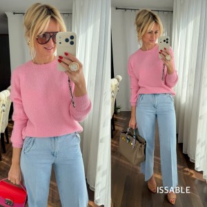 Sweter baby alpaka różowa
