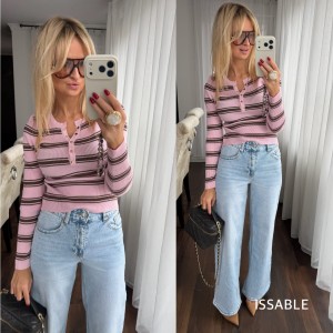 Spodnie WIDGE LEG gruby jeans 