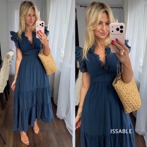 Sukienka EMILIE granatowa