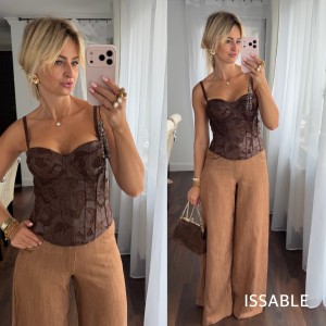 Gorset LEILA brąz